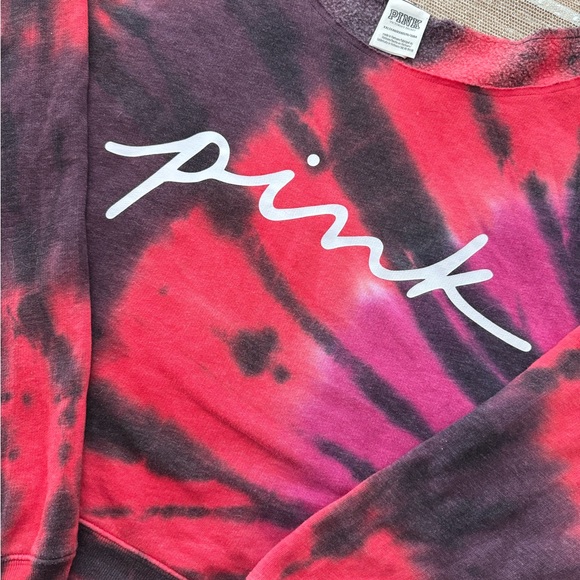 Victoria’s Secret PINK cropped zebra sweatshirt - Picture 2 of 3